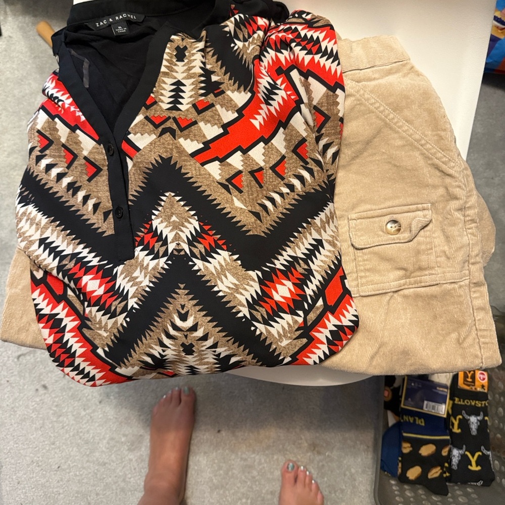 Set Rachel Zoe and tan Corduroy Pants